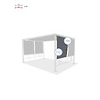 HESPERIDE - Kit de 4 stores pour tonelle "Moai" 3x4m en polyester - vignette