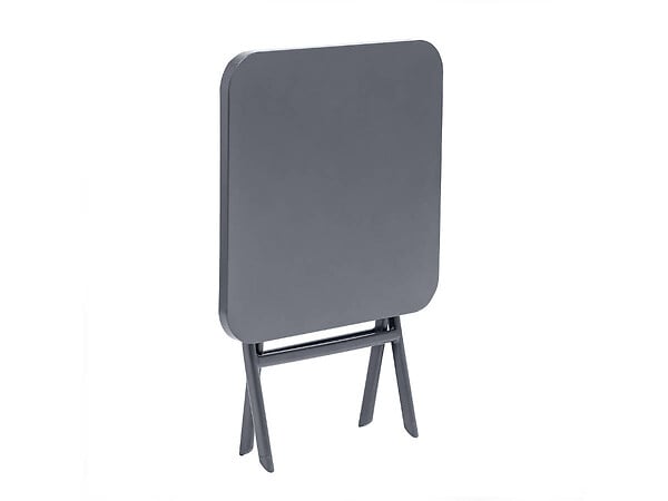 HESPERIDE - Table d'appoint carrée pliante Greensboro Graphite - 40 x 40 cm - Hespéride - large