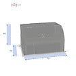 HESPERIDE - Housse pour canapé Hambo S gris - 160 x 115 x 100 cm - Hespéride - vignette