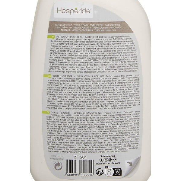 HESPERIDE - Spray nettoyant pour textile extérieur 75cl - large
