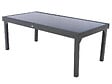 HESPERIDE - Table extensible rectangulaire en verre Piazza 8/12 places Gris anthracite - Hespéride - vignette