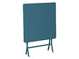 HESPERIDE - Table de jardin carrée Greensboro 70 x 70 cm Bleu Canard - Hespéride - vignette
