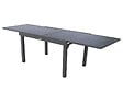 HESPERIDE - Table extensible rectangulaire alu Piazza 6/10 places Graphite - Hespéride - vignette