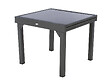 HESPERIDE - Table extensible carrée en verre Piazza 4/8 places Gris anthracite - Hespéride - vignette