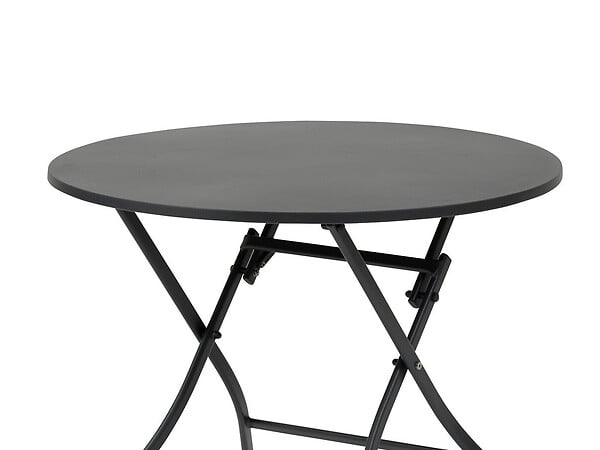 HESPERIDE - Table de jardin ronde Greensboro 4 places Graphite - Hespéride - large