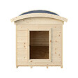 TIMBELA - Niche pour Chien Exterieur en Bois - Maison Chien de Petit Race, Toit étanche, 87 x 102 x H85 cm, Taille S - Cabane Chien TIMBELA M405-1 - vignette