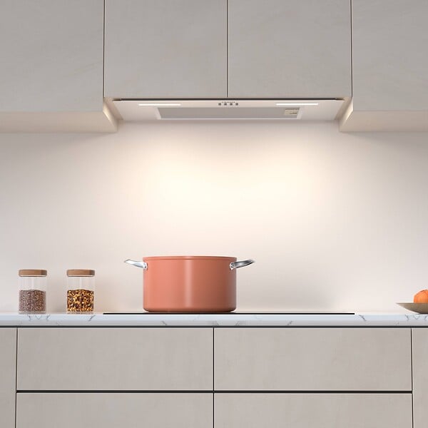 CIARRA - CIARRA Hotte Encastrable 60cm Groupe Filtrant 650m³/h 3 Vitesses Recyclage ou Evacuation Inox CD6926AS - large