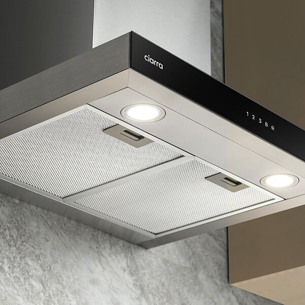CIARRA - Hotte Apisrante 60cm 650 m³/h  Fonction Booster 4 Vitesses WIFI+APP CD6102S - large