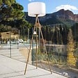 LUMISKY - Lampadaire d'extérieur sans fil TAMBOURY WOOD RGB H150cm - vignette
