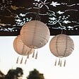 LUMISKY - 3 Lampions solaires HIMALAYA D30cm - vignette