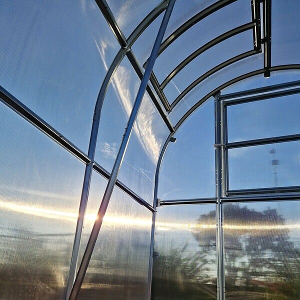 KLASIKA GREENHOUSES - Serre de jardin KLASIKA SLIM 2 x 12 m (24 m²) , 4 mm avec revêtement en polycarbonate - large