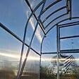 KLASIKA GREENHOUSES - Serre de jardin KLASIKA SLIM 2 x 12 m (24 m²) , 4 mm avec revêtement en polycarbonate - vignette