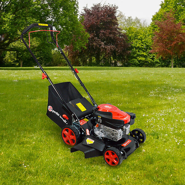ELEM GARDEN TECHNIC - Tondeuse thermique tractée 144 CC - 40cm - mulching et éjection latérale - large