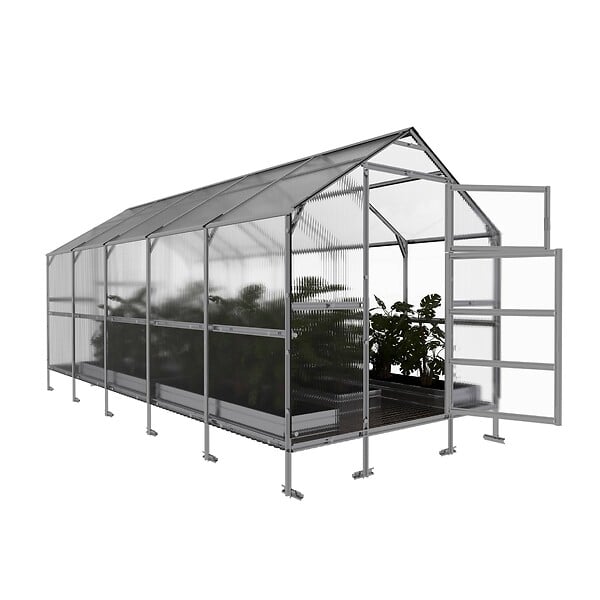 KLASIKA GREENHOUSES - Serre de jardin KLASIKA BERNARD 2,35 x 5 m (11,75 m²), 4 mm avec revêtement en polycarbonate - large