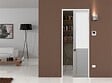 GD MENUISERIES - Porte Coulissante Athena blanc H204 x L73 cm, Galandage - vignette