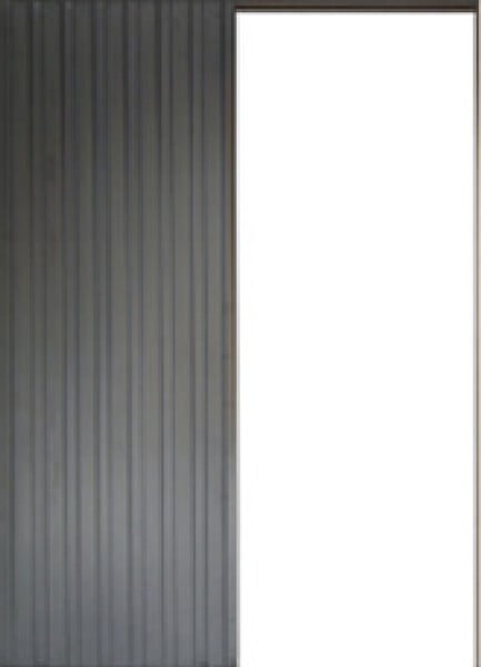 GD MENUISERIES - Porte Coulissante Telia Noir Vitrée H204 x L73 cm, Galandage - large