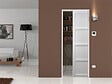 GD MENUISERIES - Porte Coulissante Tamera blanc 4 panneaux H204 x L73 cm, Galandage - vignette