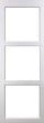 GD MENUISERIES - Porte Coulissante Kenya Blanc Vitrage transparent H204 x L83 cm, Galandage - vignette