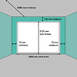 SPADONE - Porte de garage sectionnelle blanche motorisée l.300 x H.212,5 cm x Ep.40 mm Polygrain - vignette