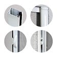 VOLET-MOUSTIQUAIRE - Lot de 2 Moustiquaires Latérales ALU H220 cm x L130 cm Blanc - vignette