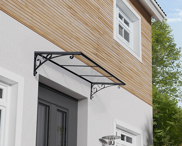 CANOPIA - Canopia Marquise de porte Venus 135,5 x 88 cm Gris - large