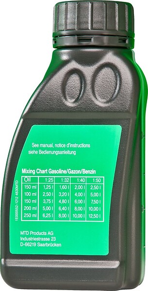 CENTRALE BRICO - Huile semi-synthétique API-TC pour moteurs 2 temps - 250 ml - large