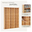TECTAKE - Étagère bibliothèque Stevie 105,5x19x136,5cm marron hêtre - vignette