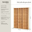 TECTAKE - Étagère bibliothèque Stevie 105,5x19x136,5cm marron hêtre - vignette