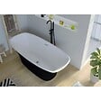 DISTRIBAIN - Baignoire îlot Lizarra Black - 170x80x58 cm - vignette