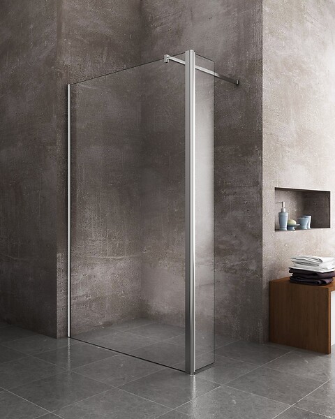 LANERI - Paroi De Douche Walk-in Avec Porte Pivotante Garde-boue H 200 - 70 Walkin X Porte 40 (tot 110,5-112,5) - large