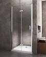 LANERI - Porte De Douche 6 Mm Pliante Pour Installation En Niche - 88-91,5 - vignette