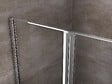 LANERI - Porte De Douche De 6 Mm Avec Un Petite Paroi Et Une Porte À Battant Dans La Même Ligne – 117-120 Cm - vignette