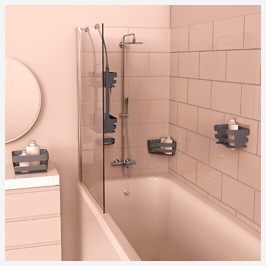5 FIVE SIMPLY SMART - Étagère de douche avec fixation adhésif invisible - large