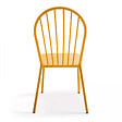 OVIALA - Chaise bistrot en métal jaune - Honfleur - vignette