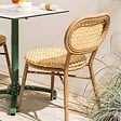 OVIALA - Chaise de terrasse en aluminium et rotin synthétique - Portimao - vignette