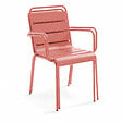 OVIALA - Fauteuil de jardin en métal argile - Palavas - vignette