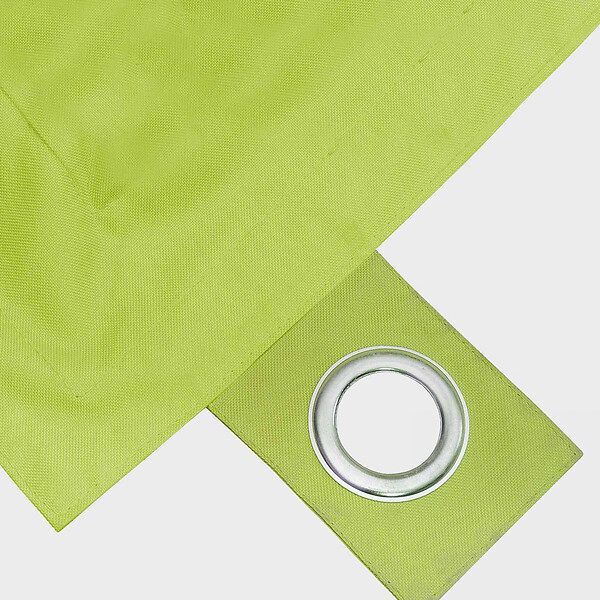 OVIALA - Pouf de jardin en polyester vert 180 x 145 cm - Solys - large