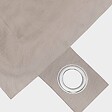 OVIALA - Pouf de jardin en polyester taupe 180x145 cm - Solys - vignette