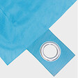 OVIALA - Pouf de jardin polyester bleu azur 140 x 120 cm - Solys - vignette