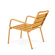 OVIALA - Fauteuil de jardin bas relax acier jaune - Palavas - vignette
