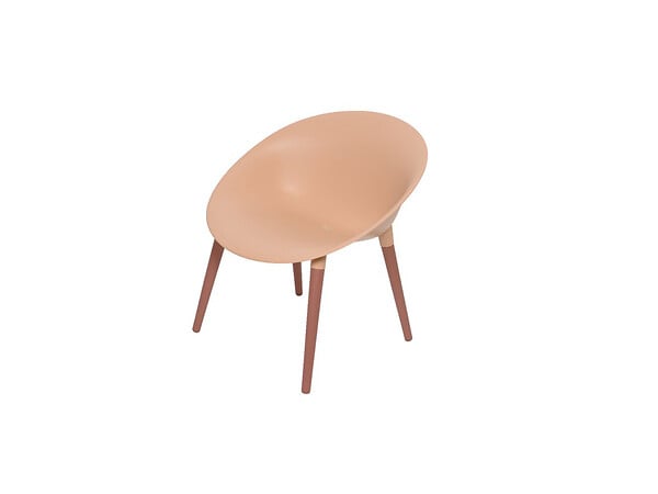 JARDIDECO - Salon de jardin en plastique Marbella rose - Jardideco - large