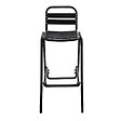 OVIALA - Lot de 4 chaises haute en aluminium noir - Soho - vignette