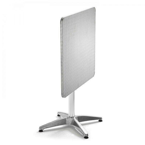OVIALA - Table de jardin carrée en aluminium pliante  - Brixson - large