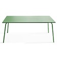 OVIALA - Table de jardin rectangulaire en métal 8 places 180 cm vert cactus - Palavas - vignette