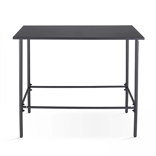 OVIALA - Table de bar en métal anthracite - Palavas - large