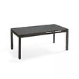 OVIALA - Table de jardin extensible en aluminium gris 8 à 10 places 240 cm - Galilée - vignette