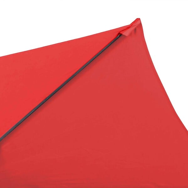 OVIALA - Toile pour parasol droit 3m rouge - Matera - large