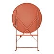OVIALA - Table de terrasse ronde pliante et 2 chaises pliantes terracotta - Annecy - vignette