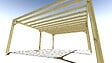 MA PERGOLA BOIS - Pergola bois • 6m x 5m • indépendante • sens profondeur - vignette