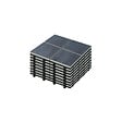 OVIALA - Lot de 24 dalles clipsables en pierre noir - Kobe - vignette
